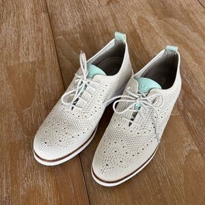 EUC COLE HAAN ORIGINAL GRAND TAN MESH OXFORD LACE UP SHOES WORN ONCE NEAR NEW 8